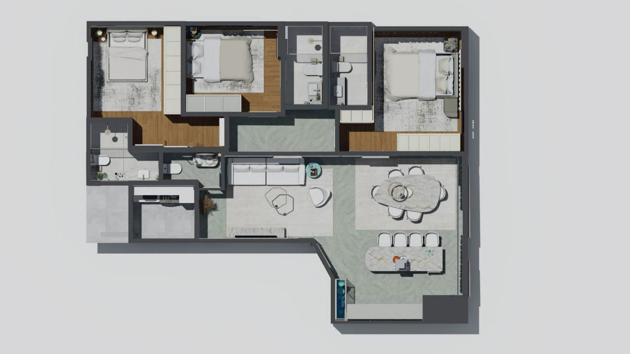 Apartamento 3 quartos para venda no bairro Centro em Balneário Camboriú
