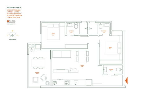Apartamento 2 quartos para venda no bairro São Francisco De Assis em Camboriú