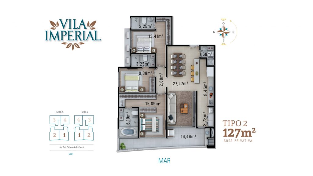 Apartamento à venda com 2 quartos, 130m² - Foto 24