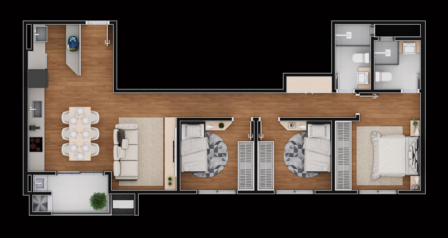 Apartamento à venda  no Atiradores - Joinville, SC. Imóveis