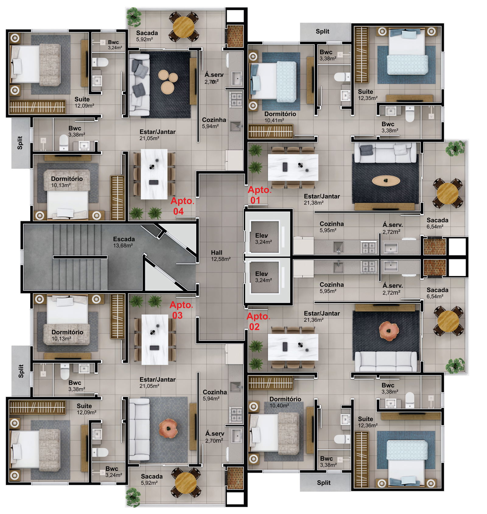 Apartamento à venda com 2 quartos, 76m² - Foto 15
